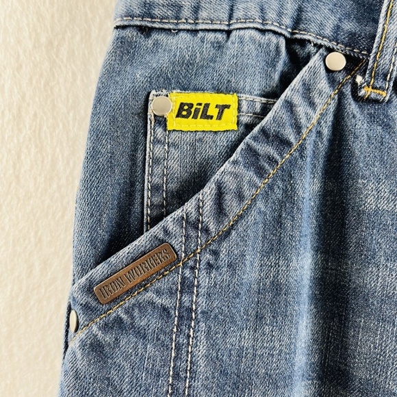 BILT IRON WORKERS Welding Jeans Reinforced w Kevlar 0398 Knee Pads Size 36 - Picture 3 of 12